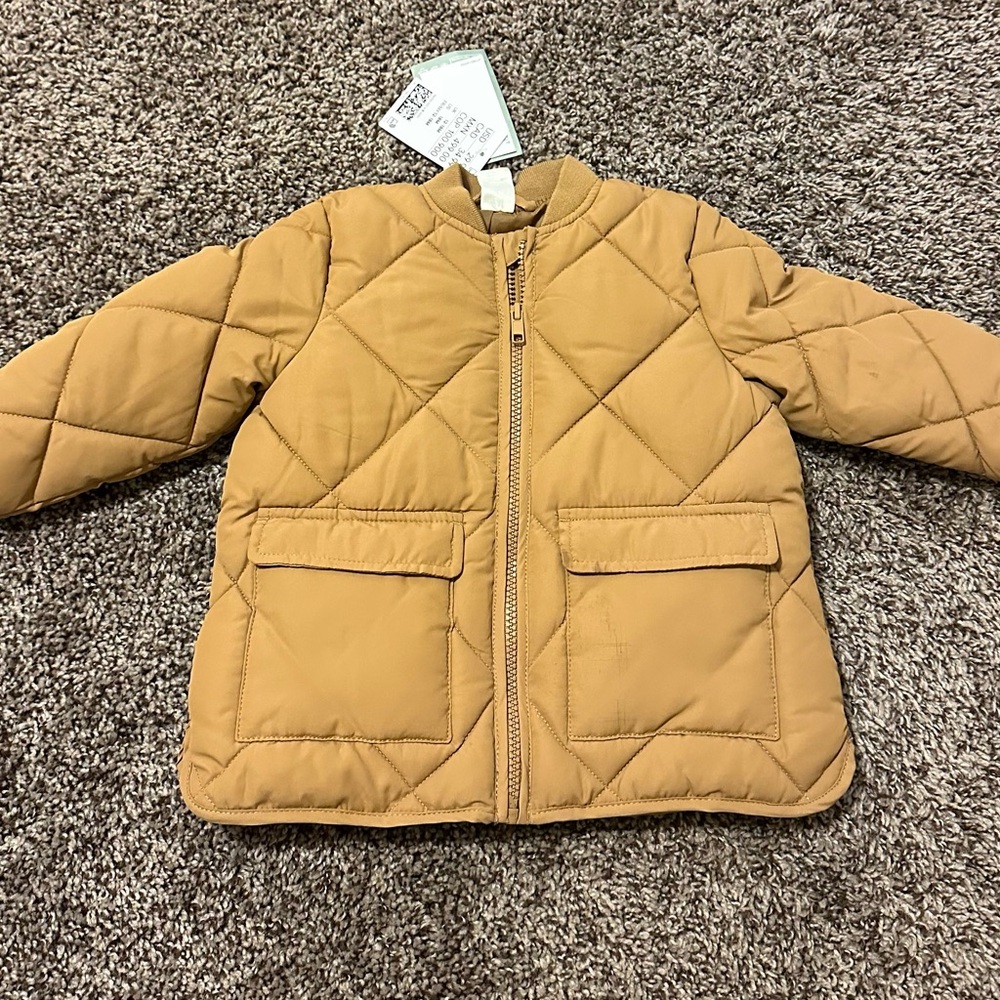 H&M Kids Quilted Jacket - Tan 18 month